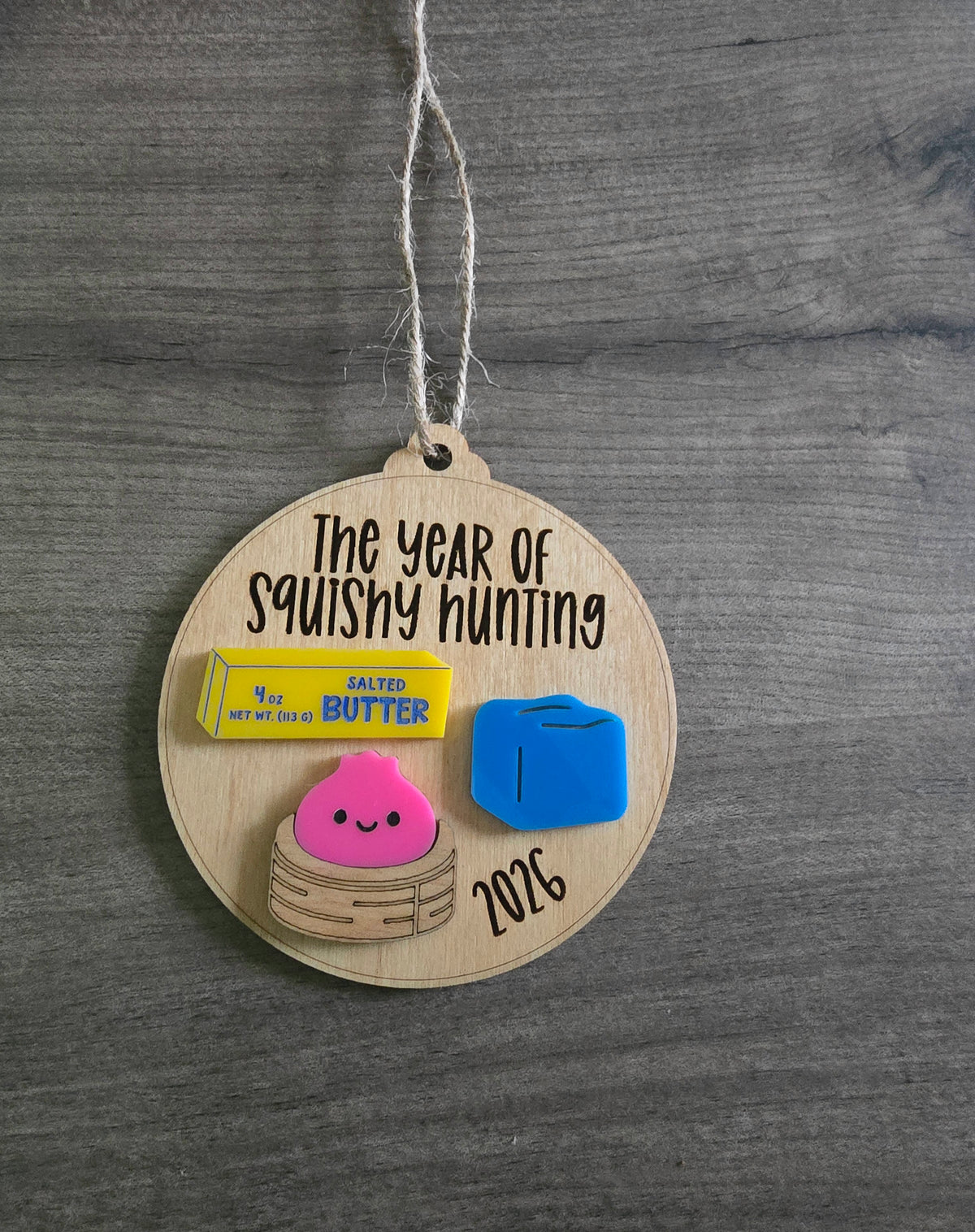 The year of squishies 2026 Christmas Ornaments