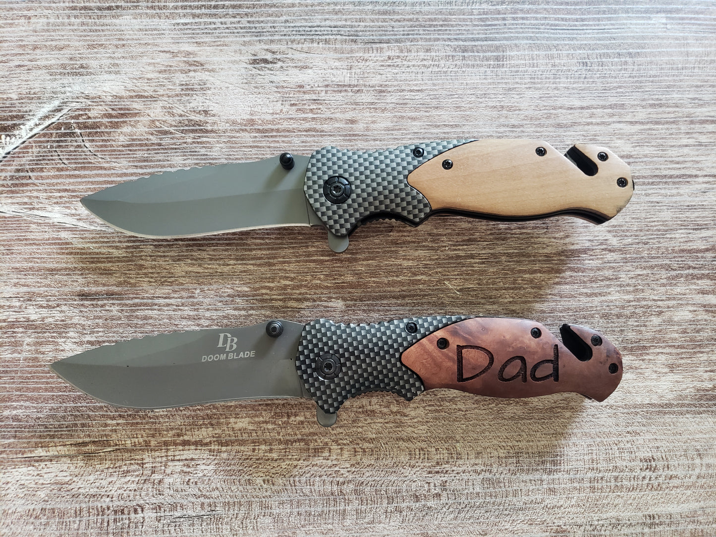 Pocket knives knife Personalized light color only. Dark is sold out!! Non-locking