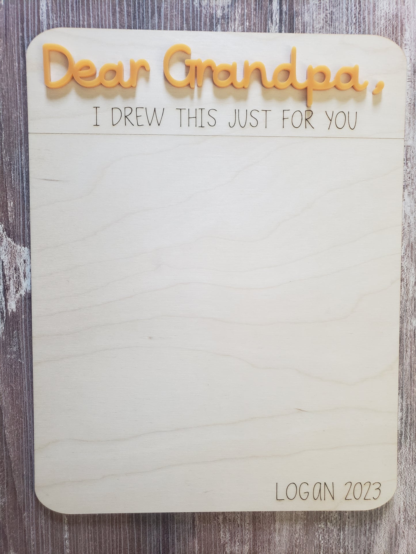 Dear Daddy I drew this just for you Personalized