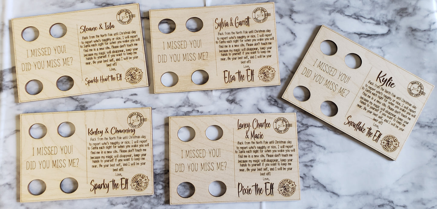 Elf Postcard Personalized