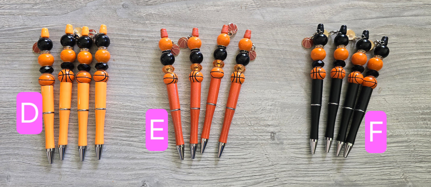 Beaded pens sports and paw