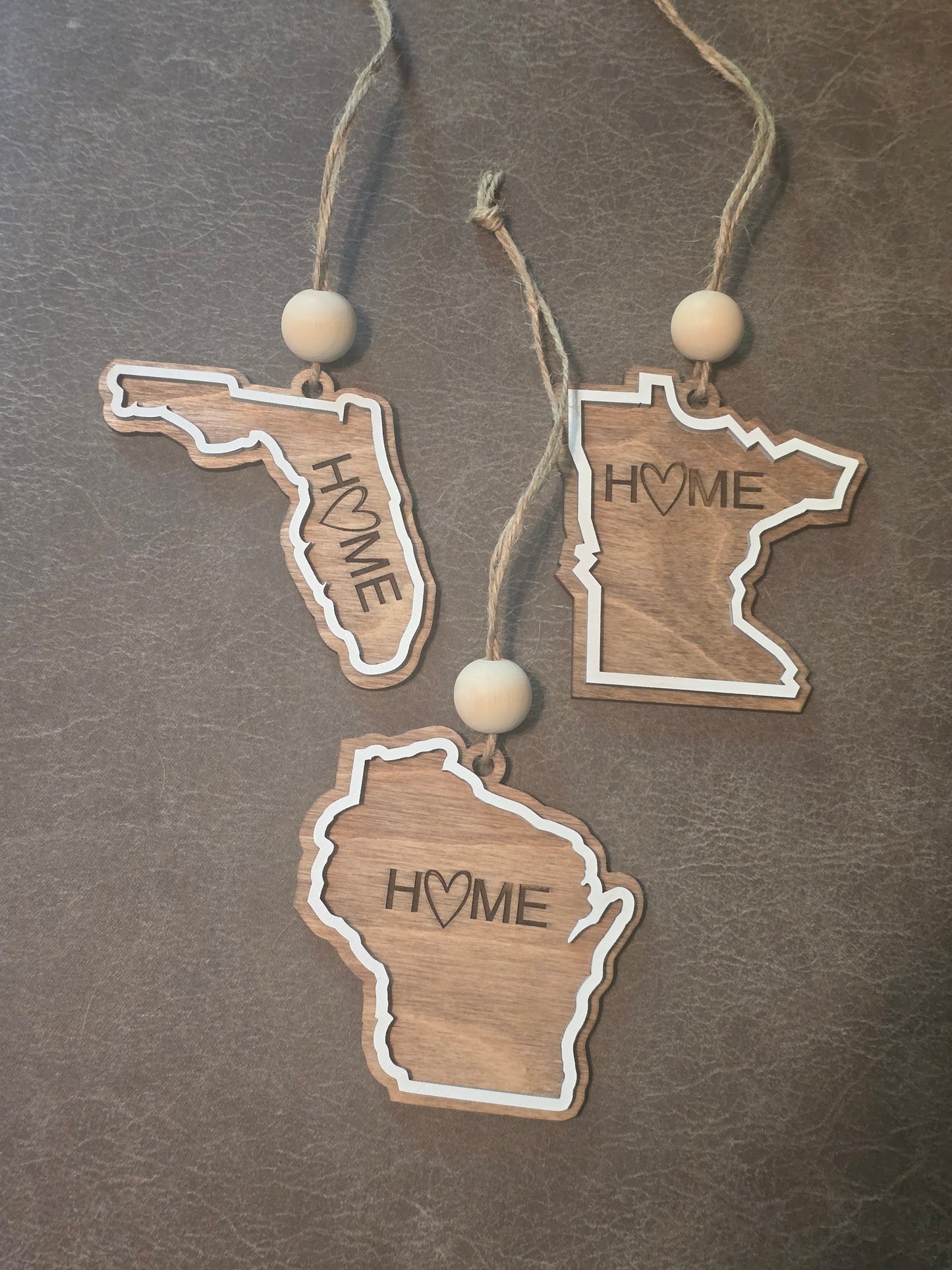 Home State Christmas Ornament Personalized