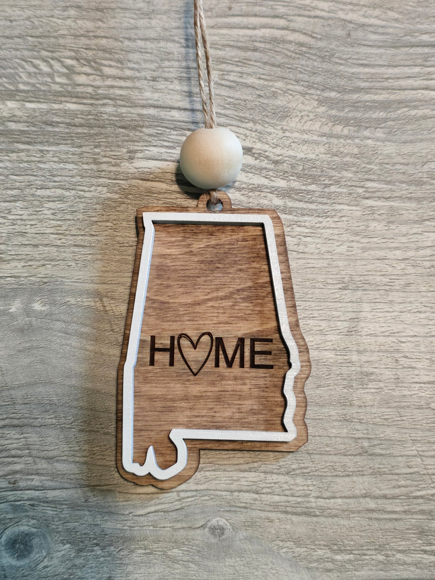 Home State Christmas Ornament Personalized