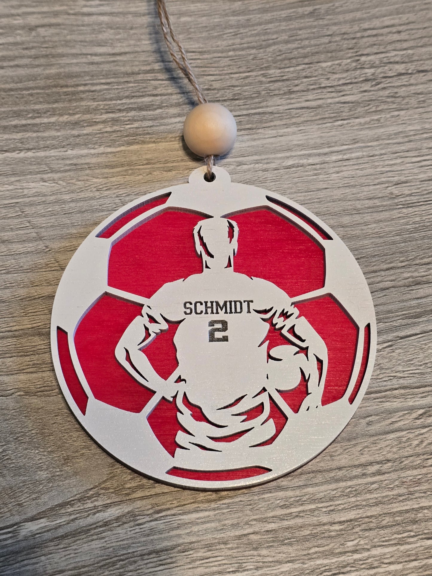 Sports Set 2 Christmas Ornaments Personalized