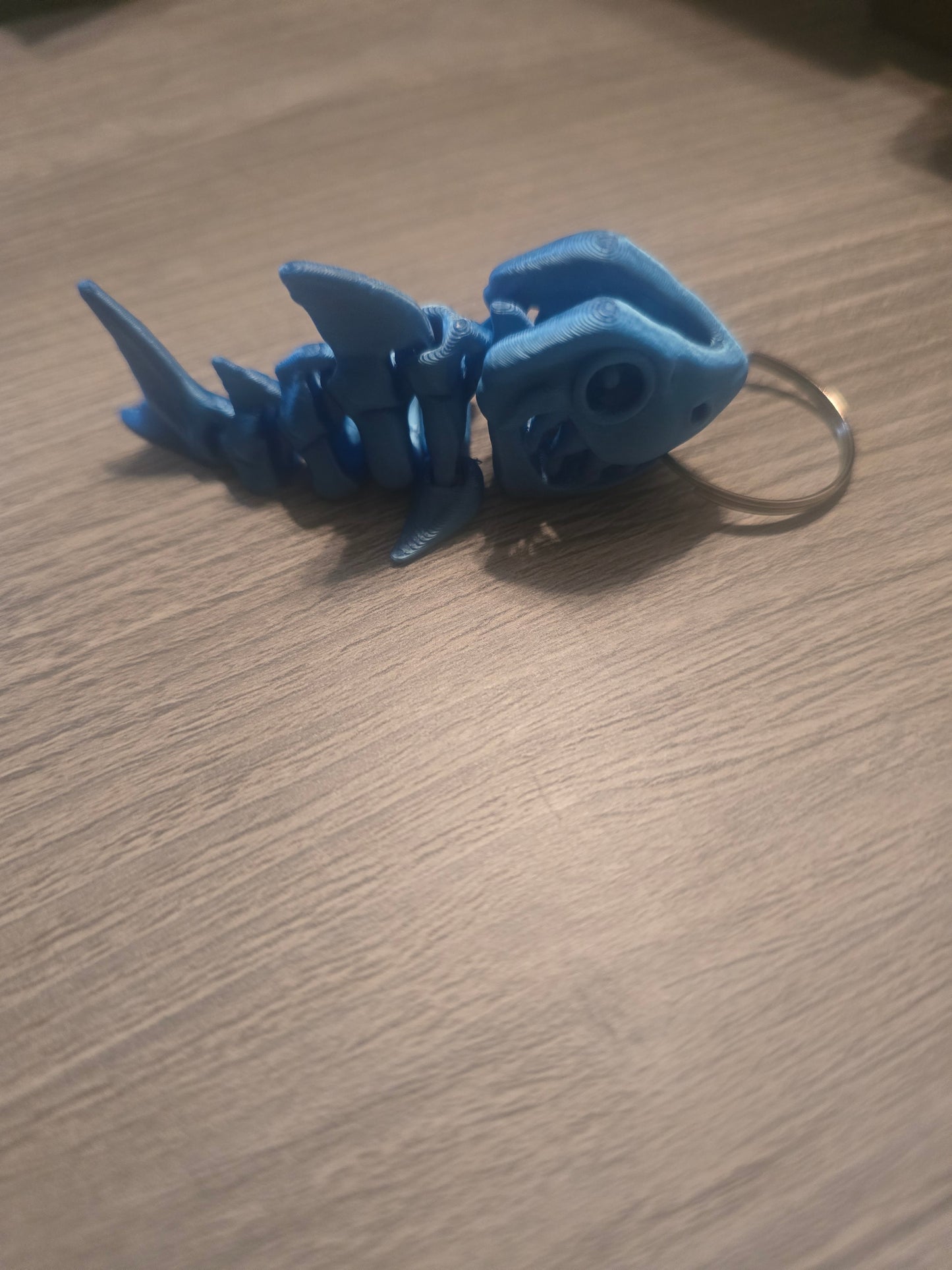 3D printed Articulated Shark keychain