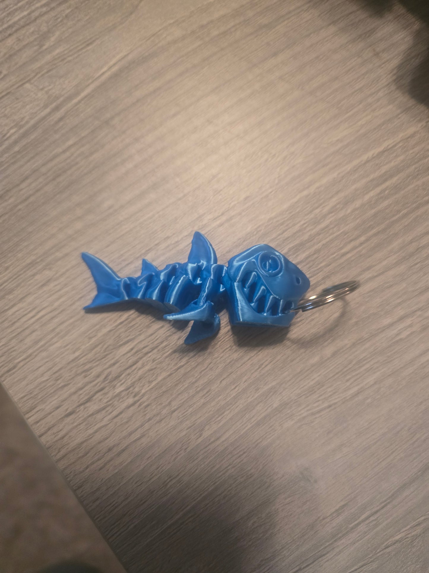 3D printed Articulated Shark keychain