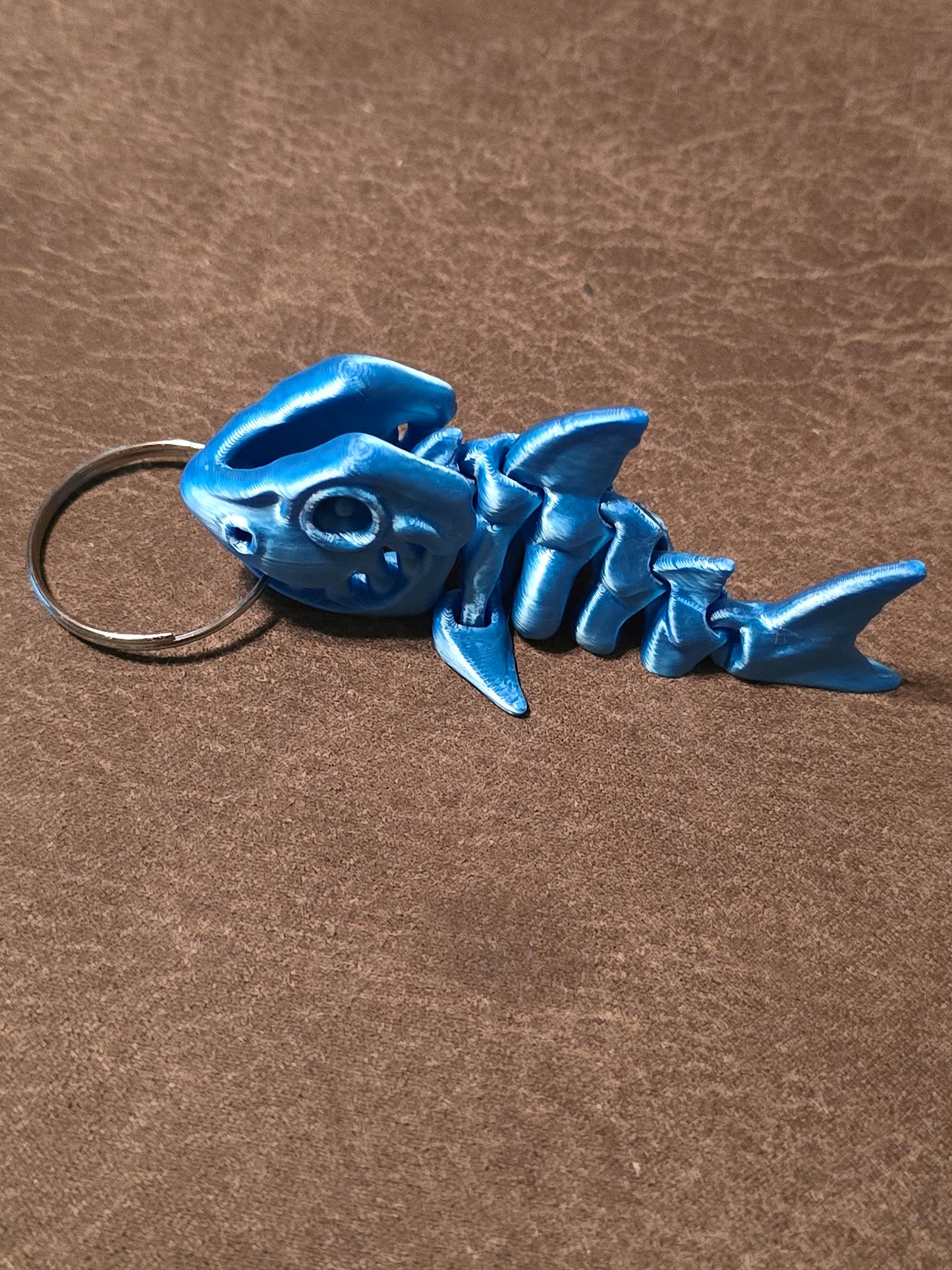 3D printed Articulated Shark keychain
