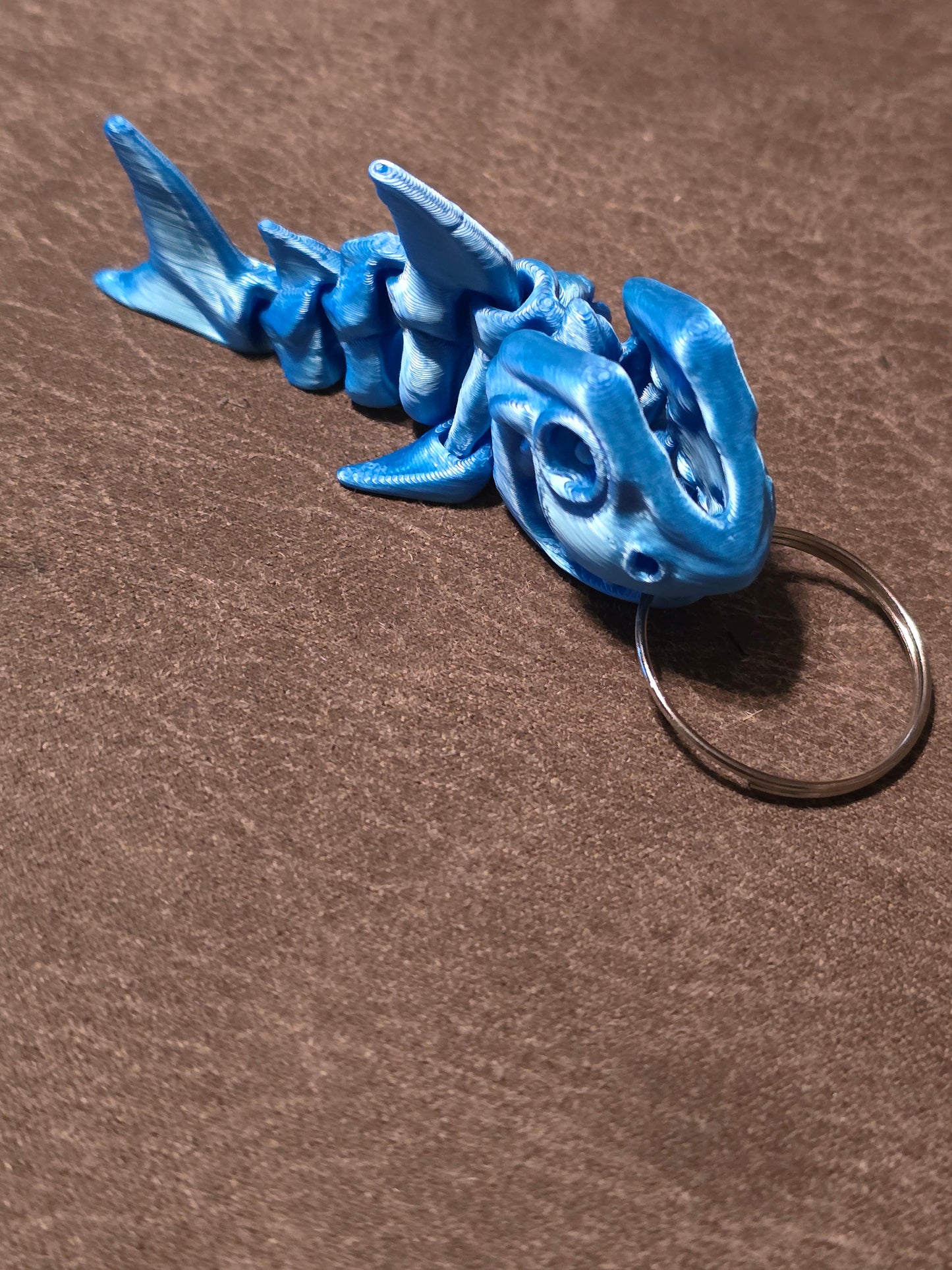 3D printed Articulated Shark keychain