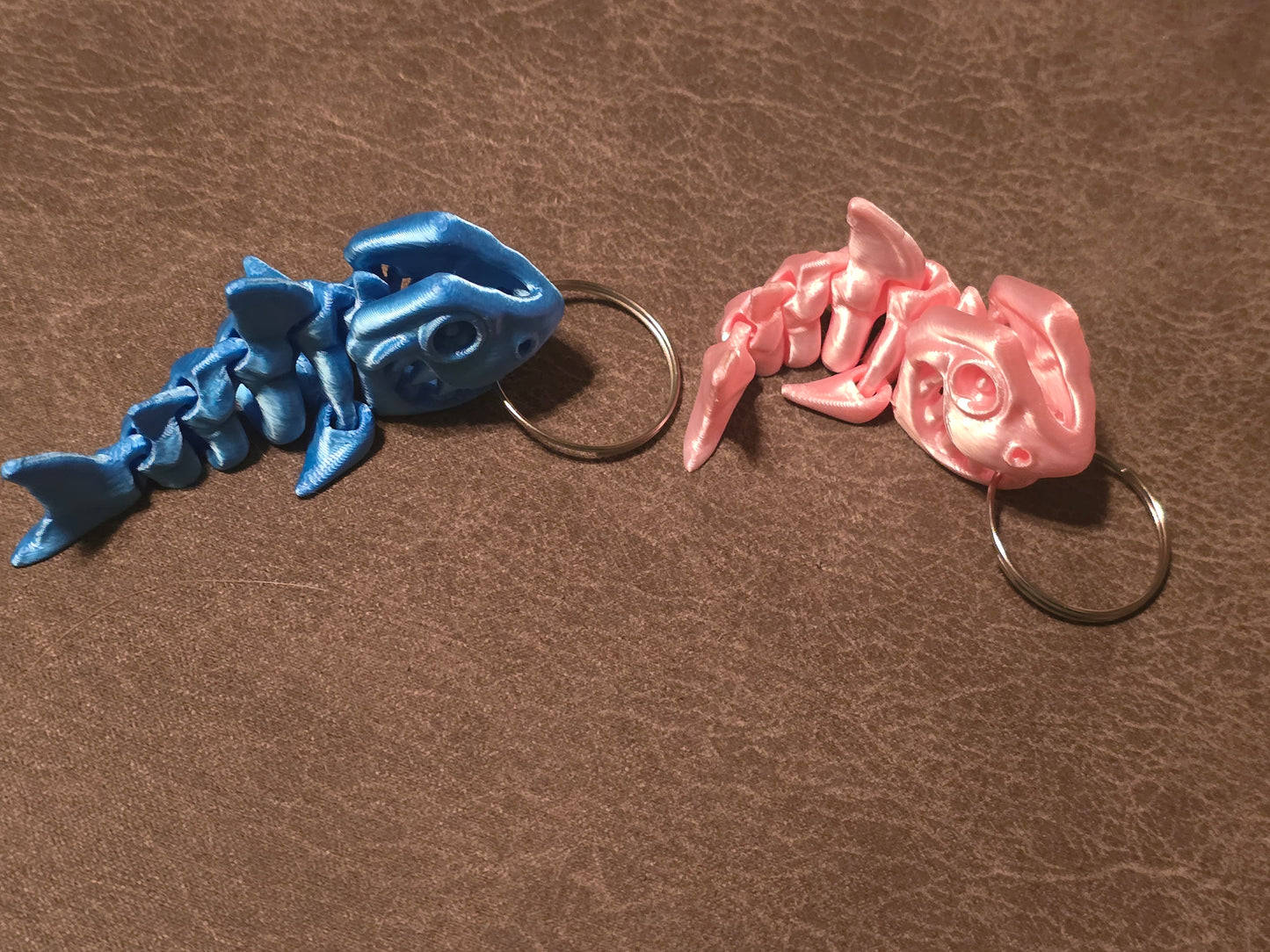 3D printed Articulated Shark keychain