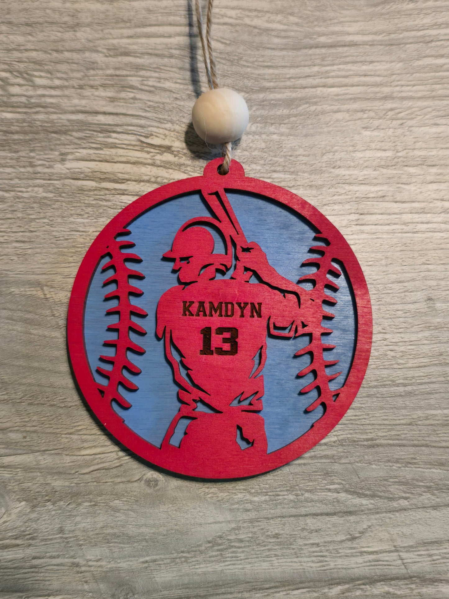Sports Set 1 Christmas Ornaments Personalized bag tag