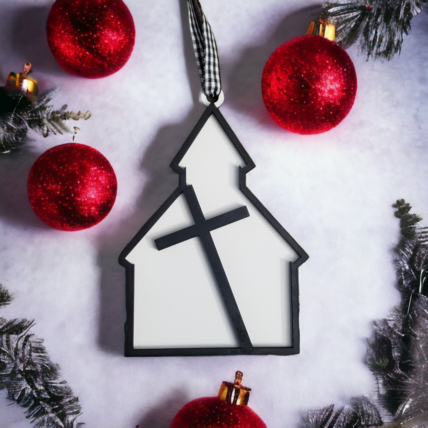 Religious Christmas Ornament church
