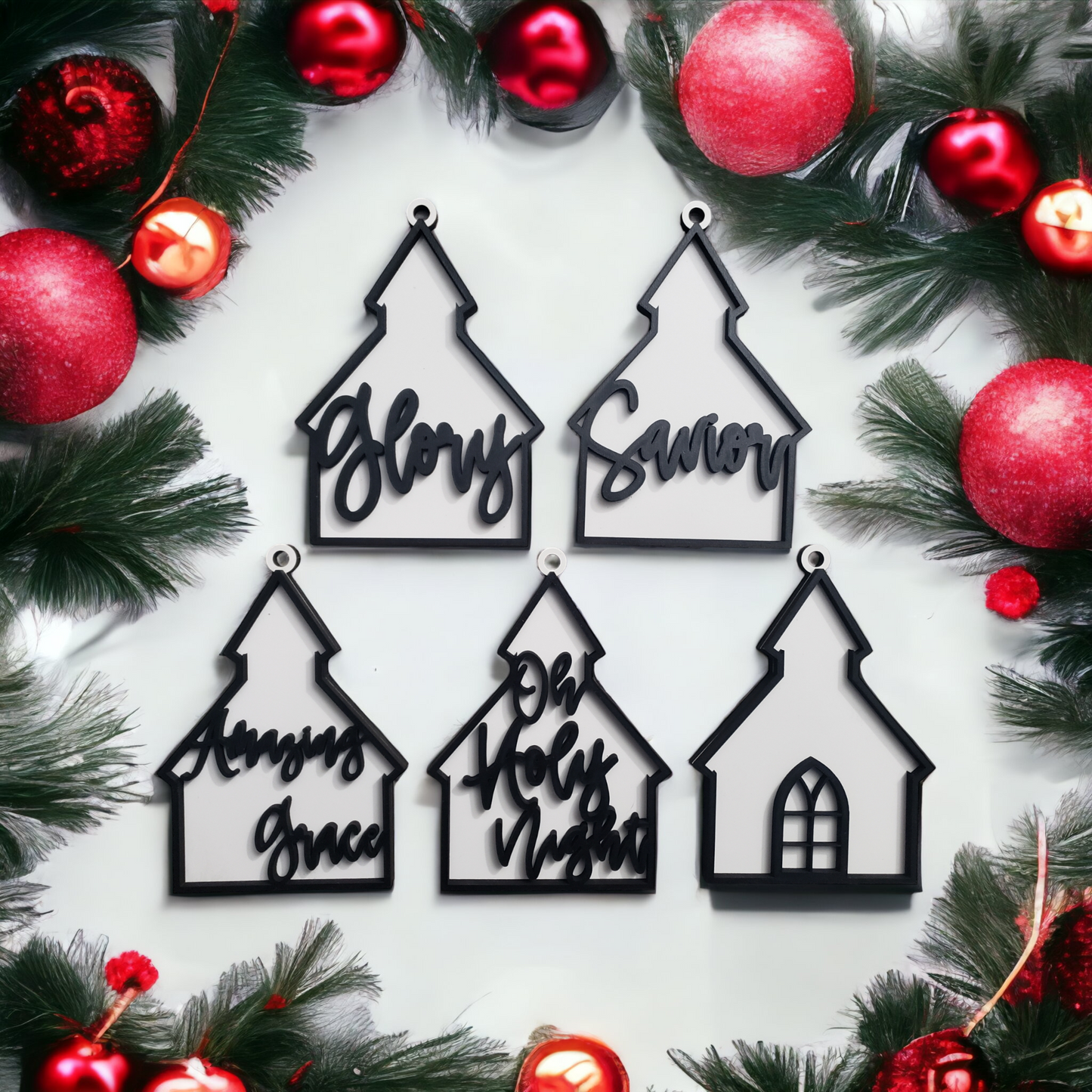 Religious Christmas Ornament church