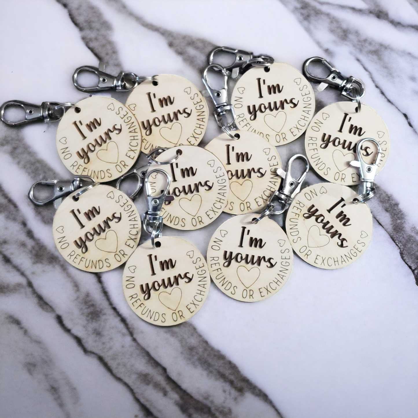 I'm Yours keychain personalized
