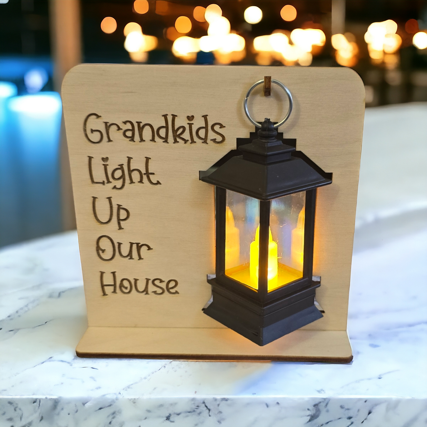 Grandkids light up our house personalized
