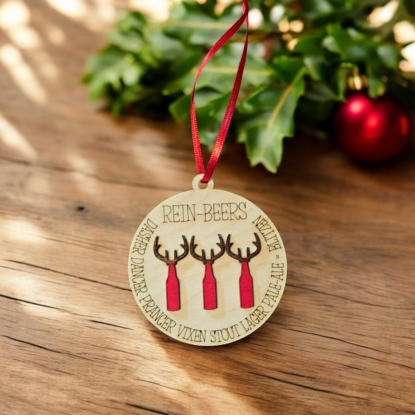 Rein-Beer Christmas Ornament