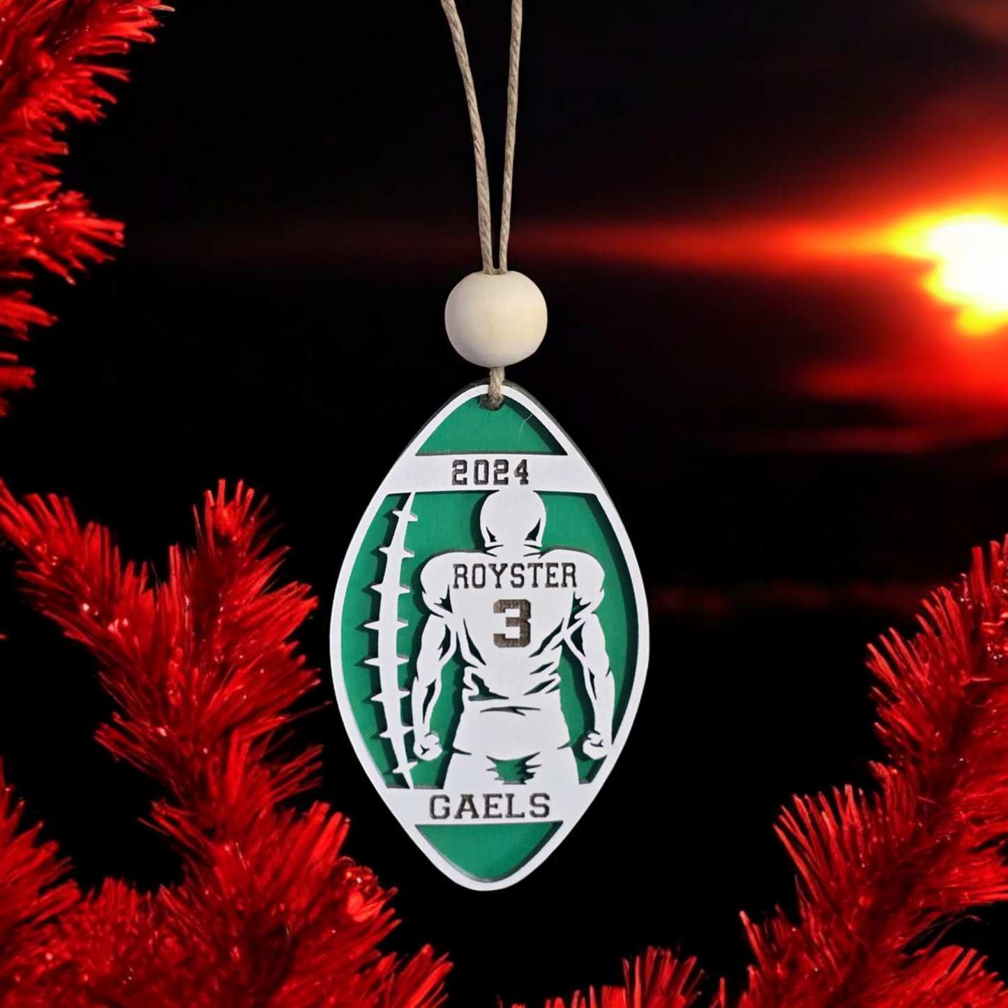 Sports Set 1 Christmas Ornaments Personalized bag tag