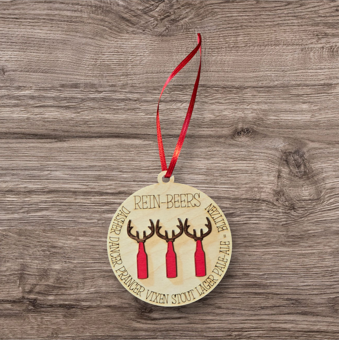 Rein-Beer Christmas Ornament