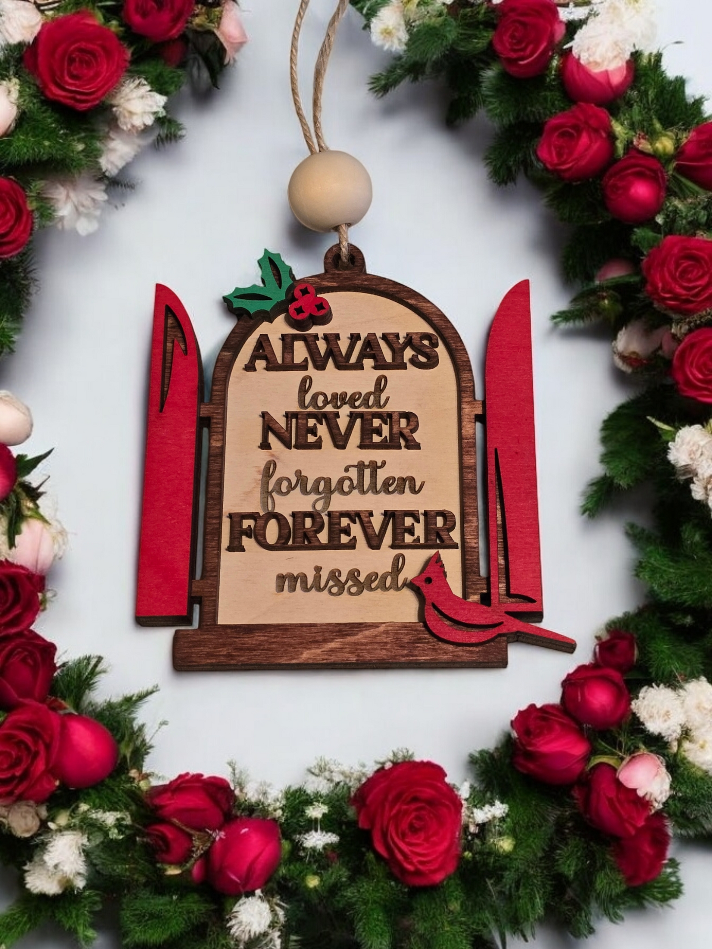 Cardinal Memorial Christmas Ornaments
