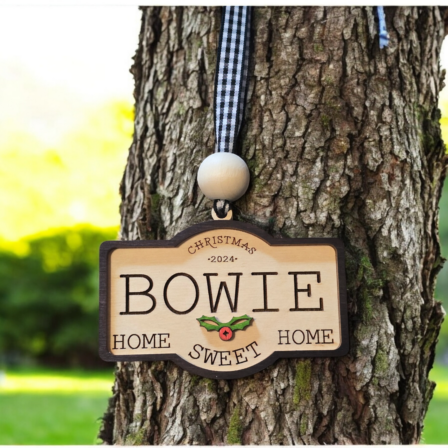 Home Sweet Home Last name Christmas Ornament Personalized