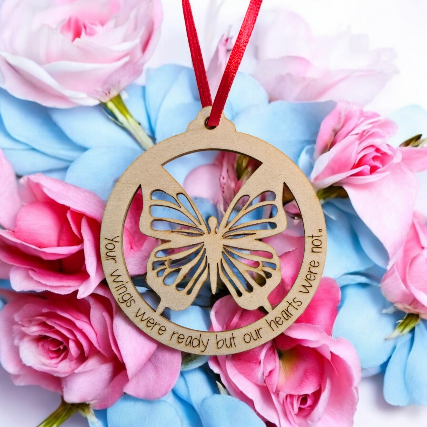 Butterfly Memorial Christmas Ornament