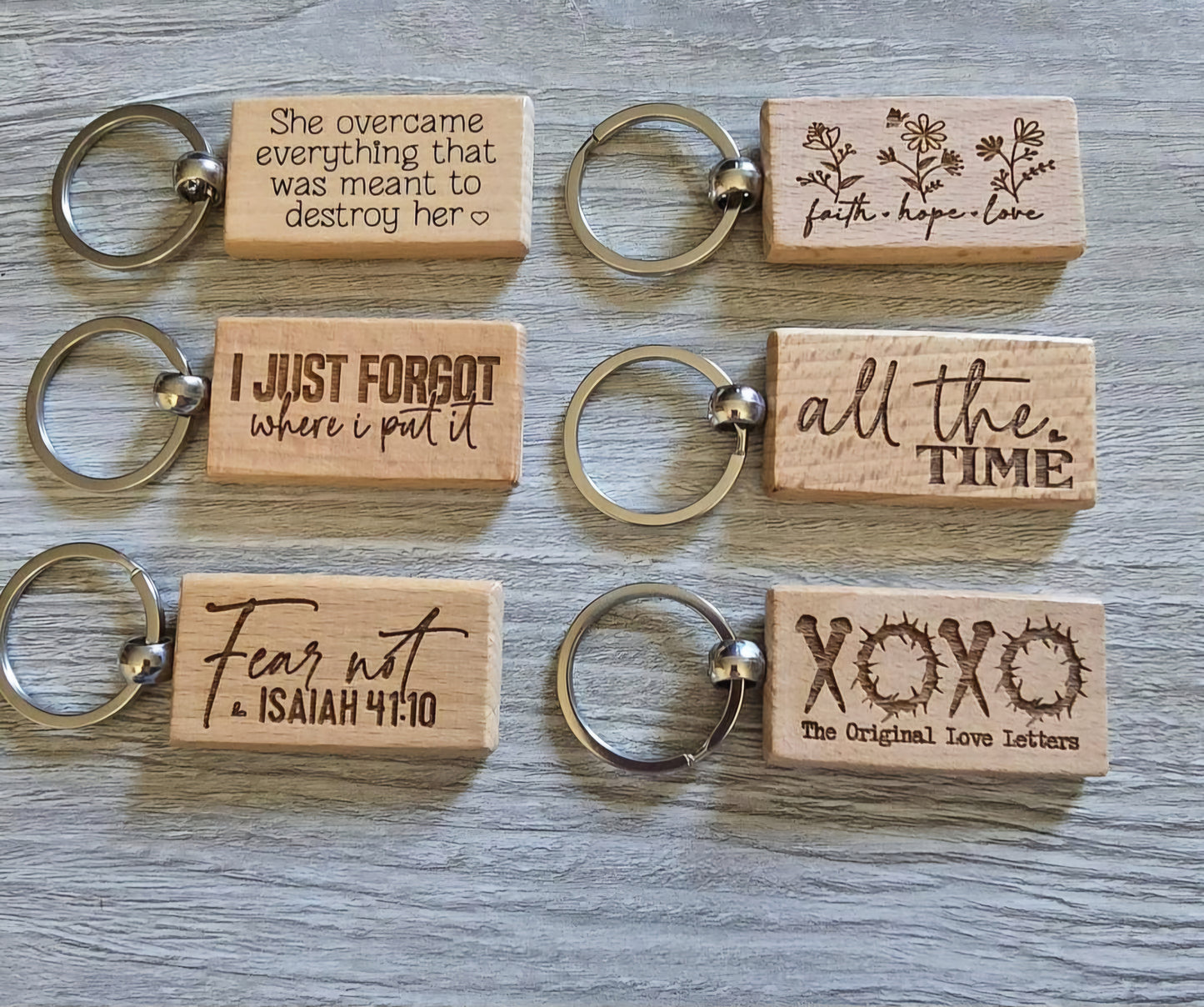 PowHERful inspiration religious Keychains