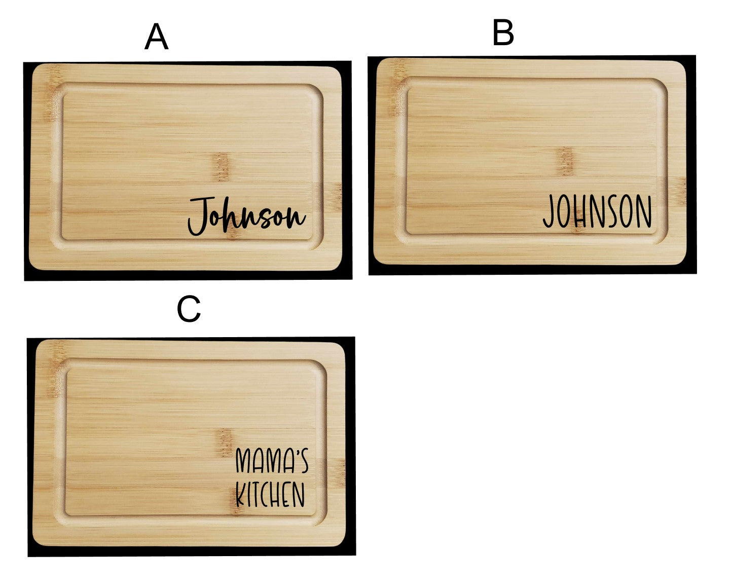 Mockup picture
Bamboo cutting board
●Decoration only●
Personalized