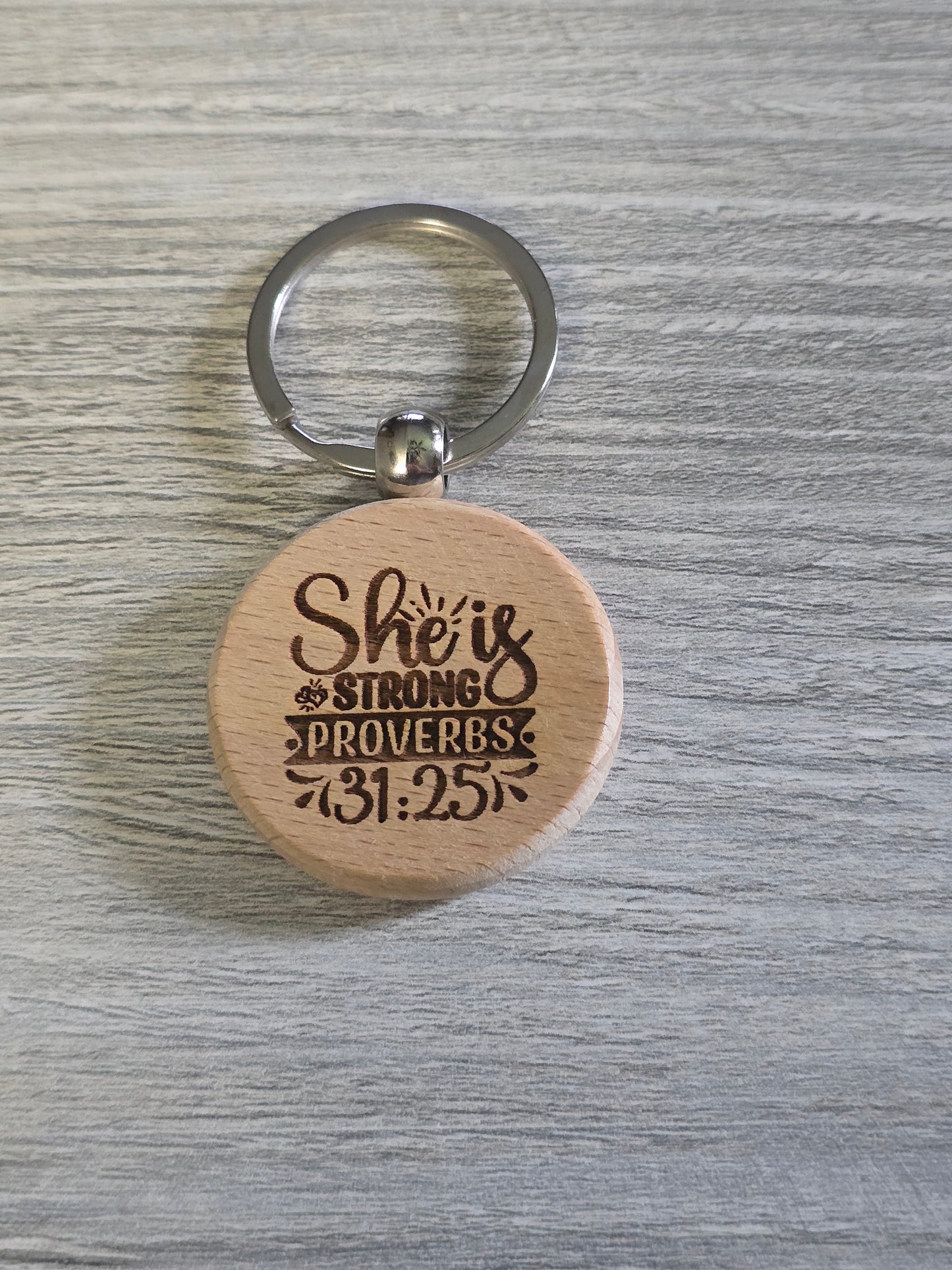 Religious and sassy round keychains