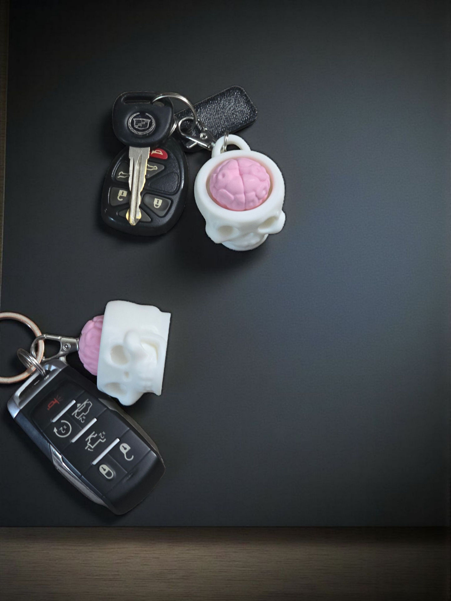 3D printed clicker fidget keychains