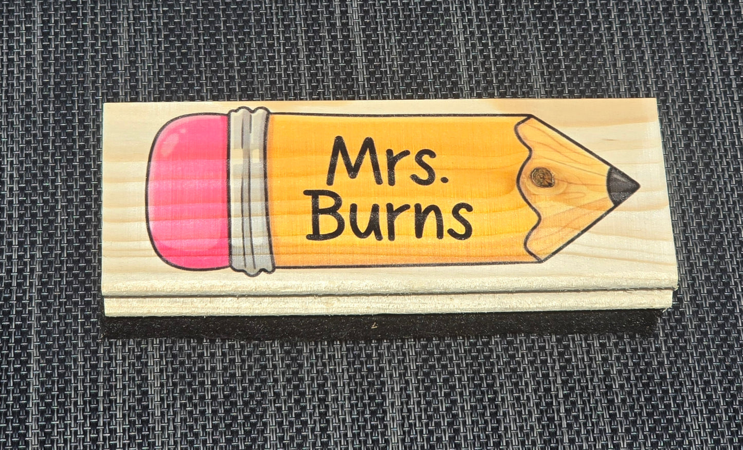 UV printed Teacher Eraser pencil theme Personalized