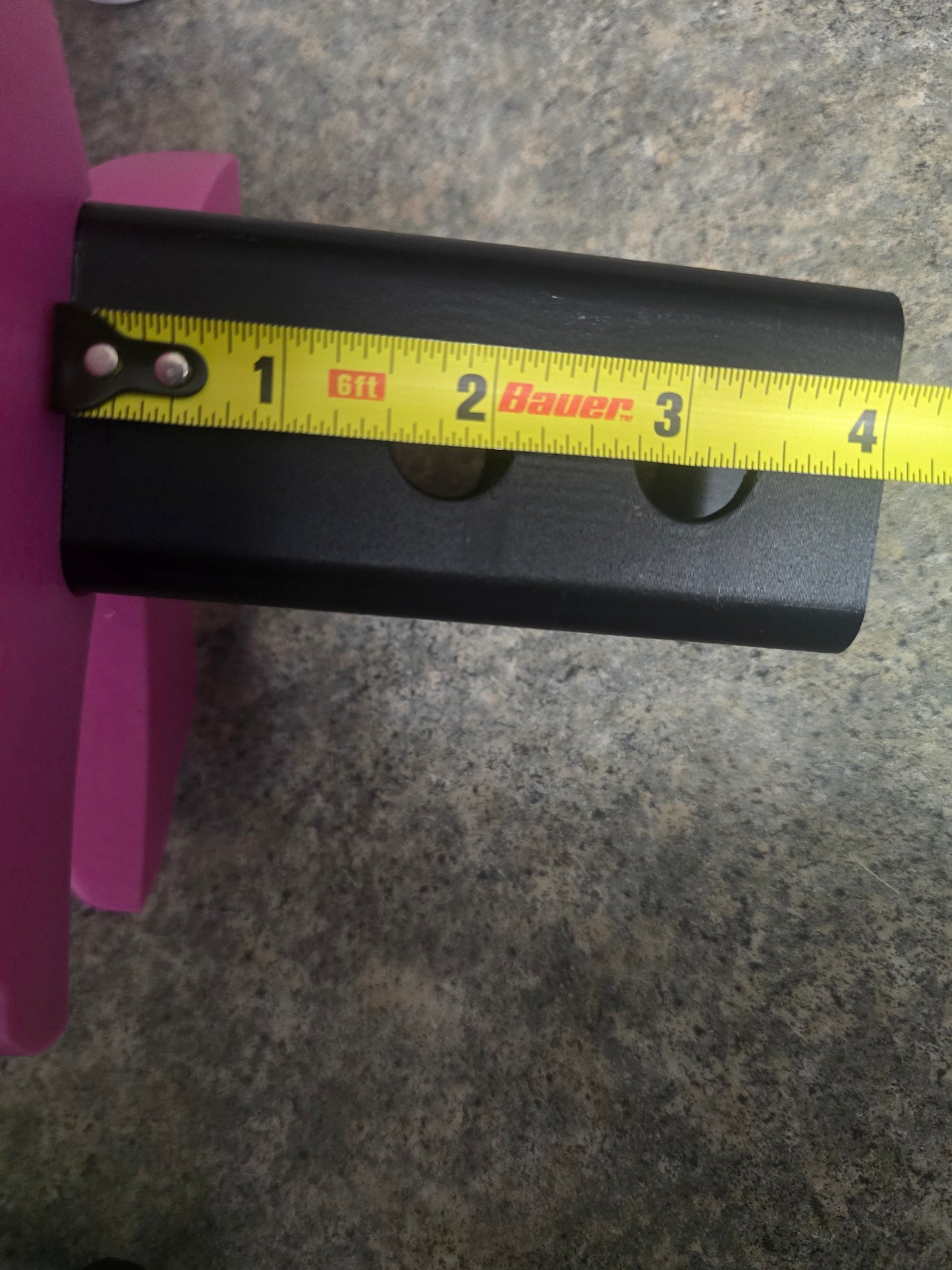3D printed Bow hitch cover pink