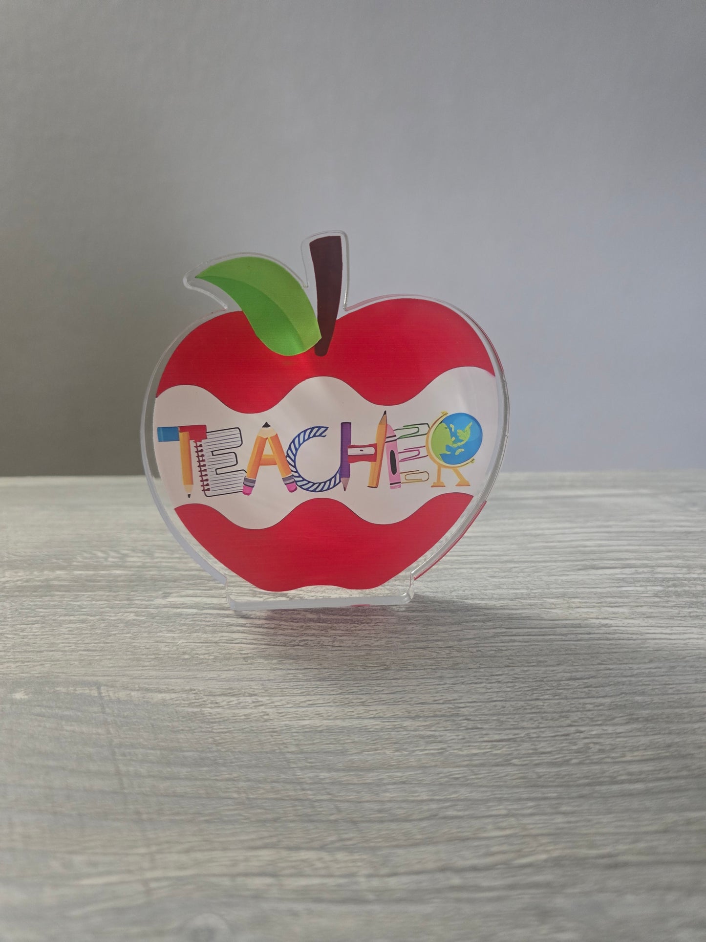 Acrylic teacher gift plaque