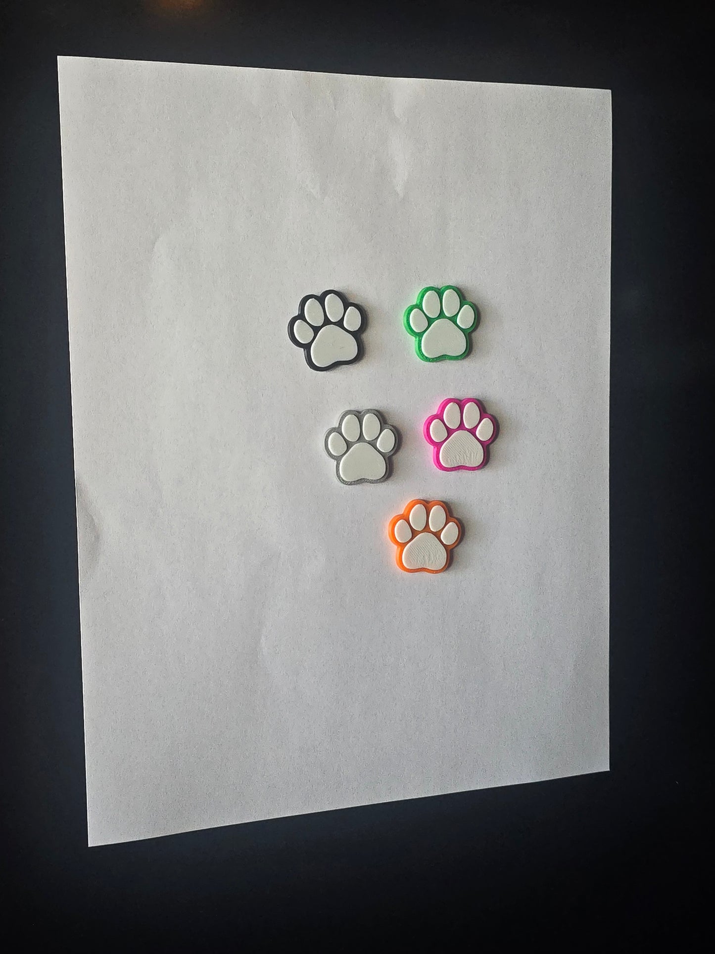 Paw print magnet