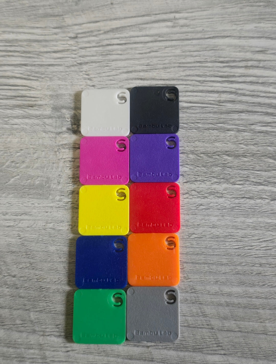 3D printed crayon bag tag keychain personalized