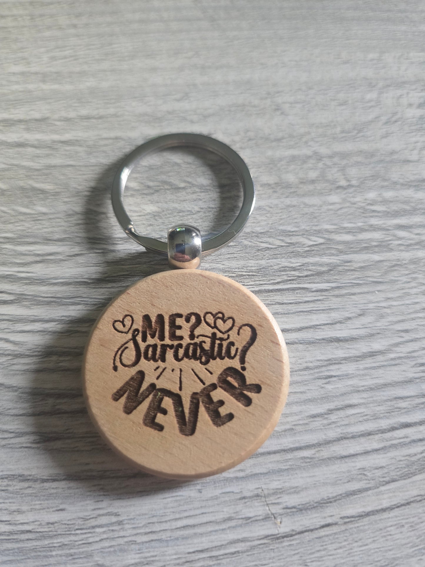 Religious and sassy round keychains