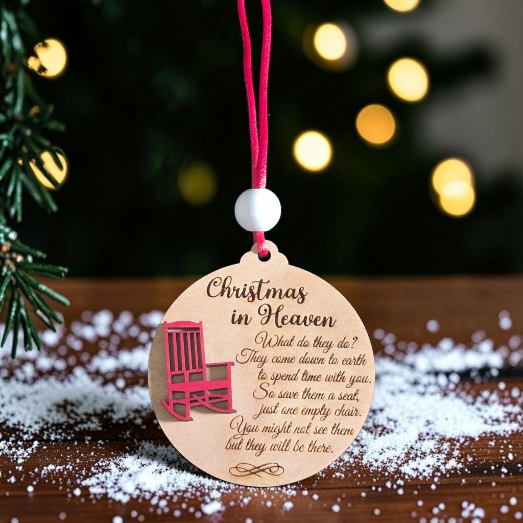 Christmas In Heaven Memorial Christmas Ornament