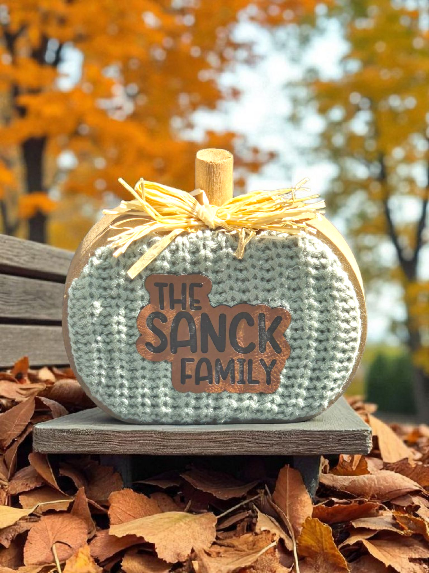 Personalized Knit Pumpkin limited quantity!!