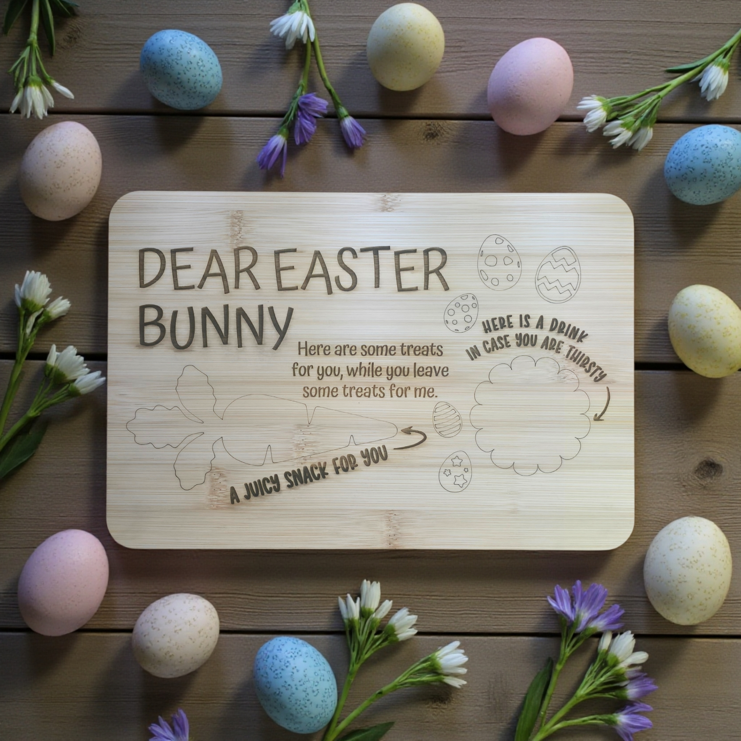 Dear Easter Bunny Tray decoration