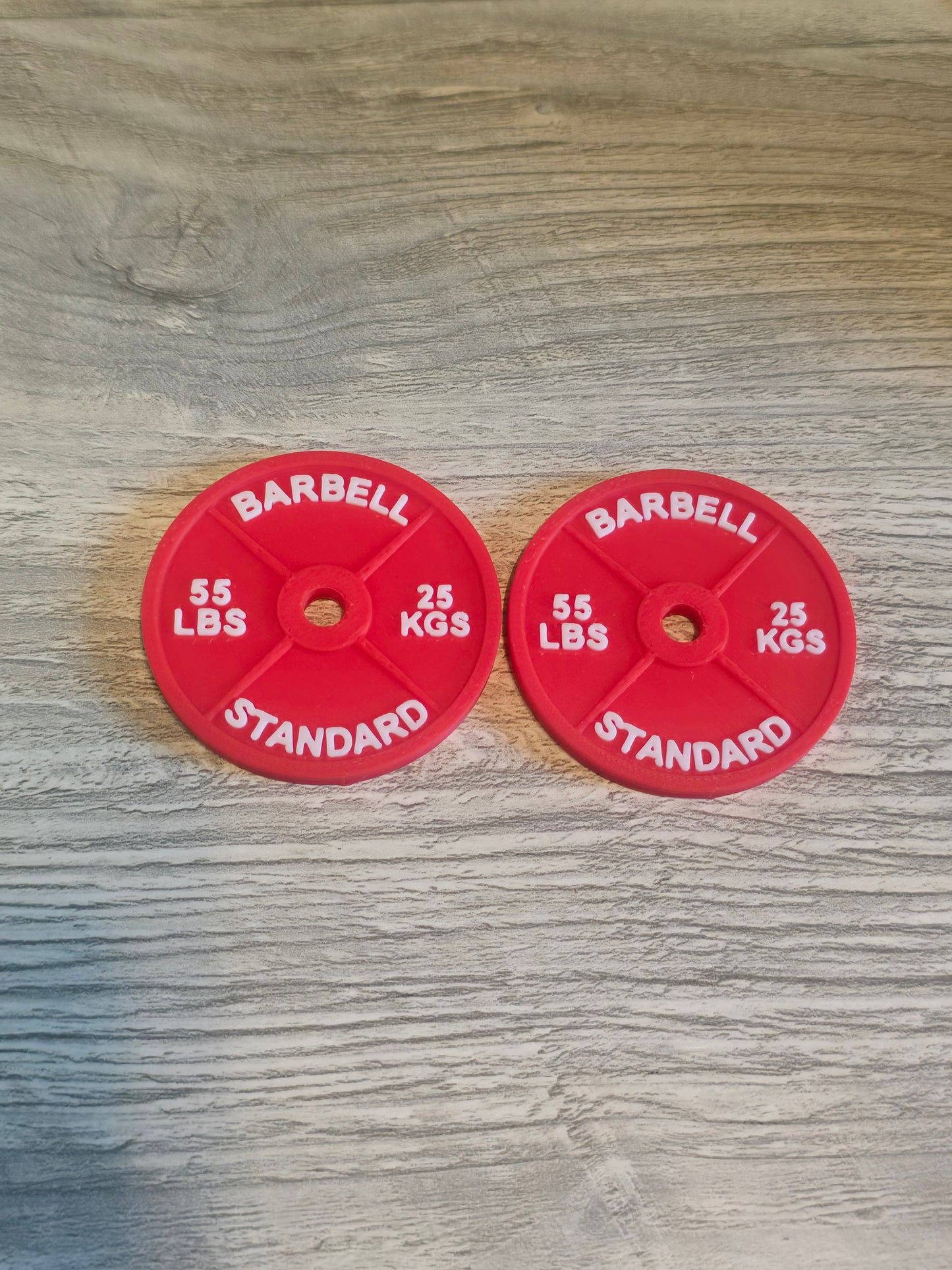 3D printed Personal Bests weight Set personalized