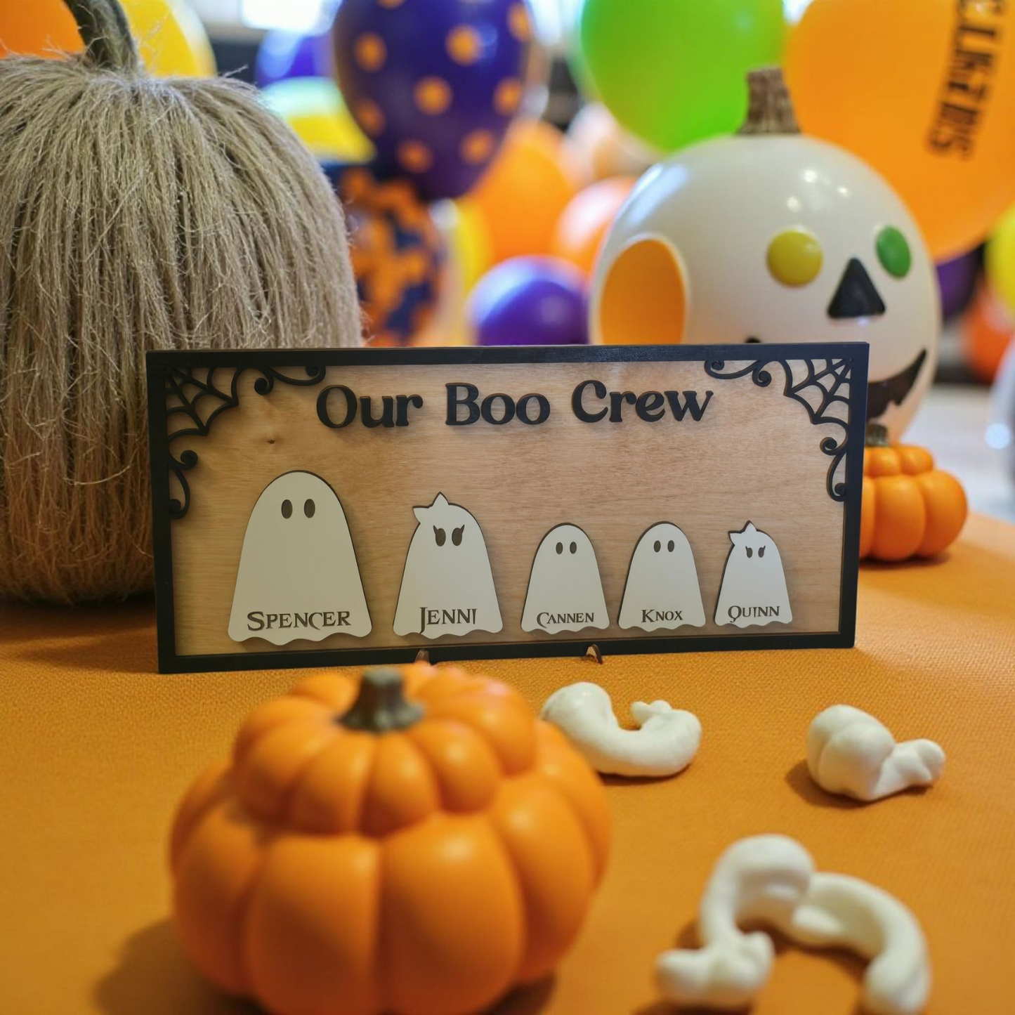 Our Boo Crew personalized Halloween Sign