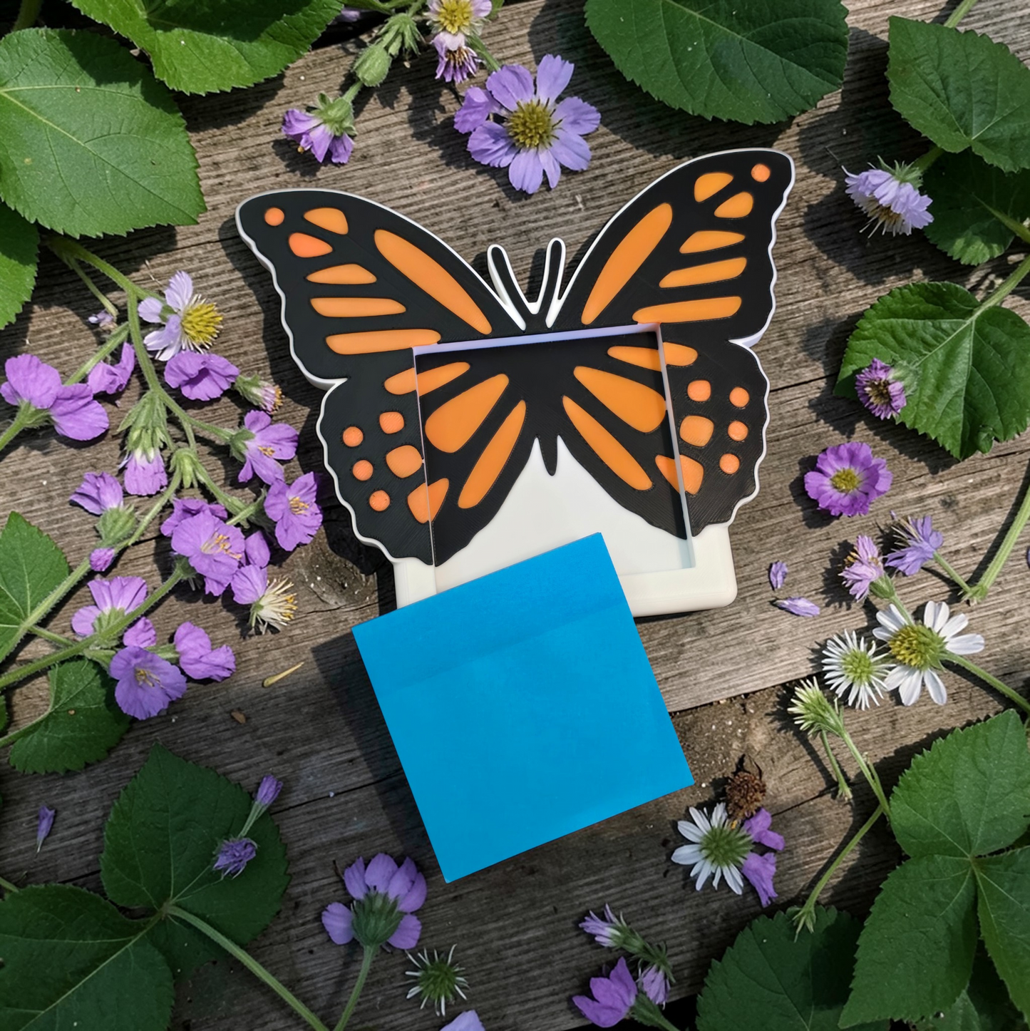 3D printed butterfly sticky note holder