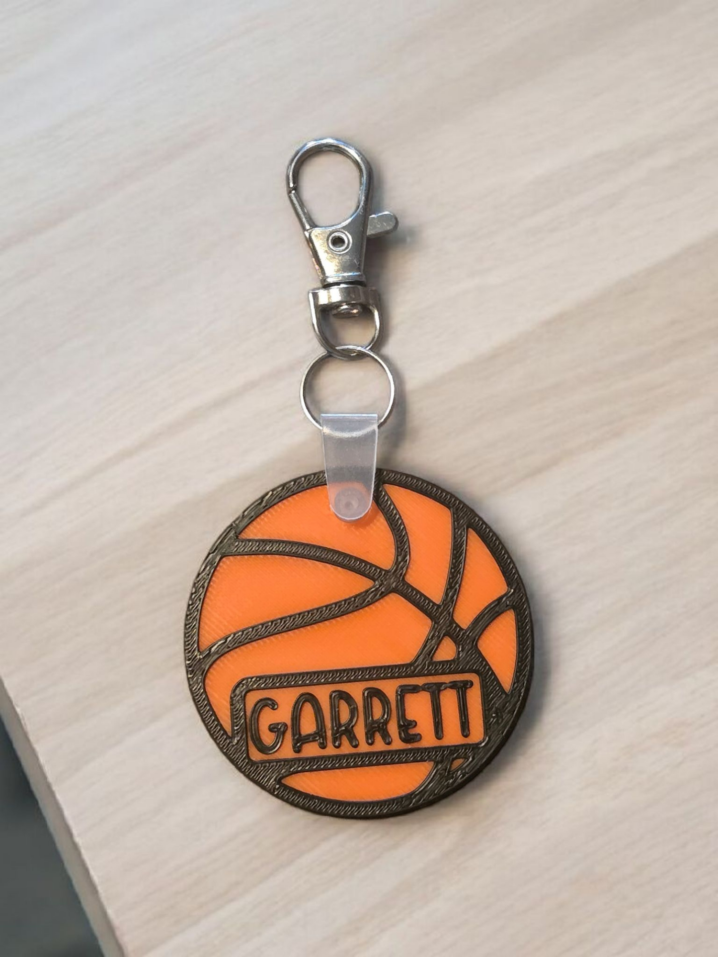 3D printed plastic sport keychains Personalized with name coach bag tag