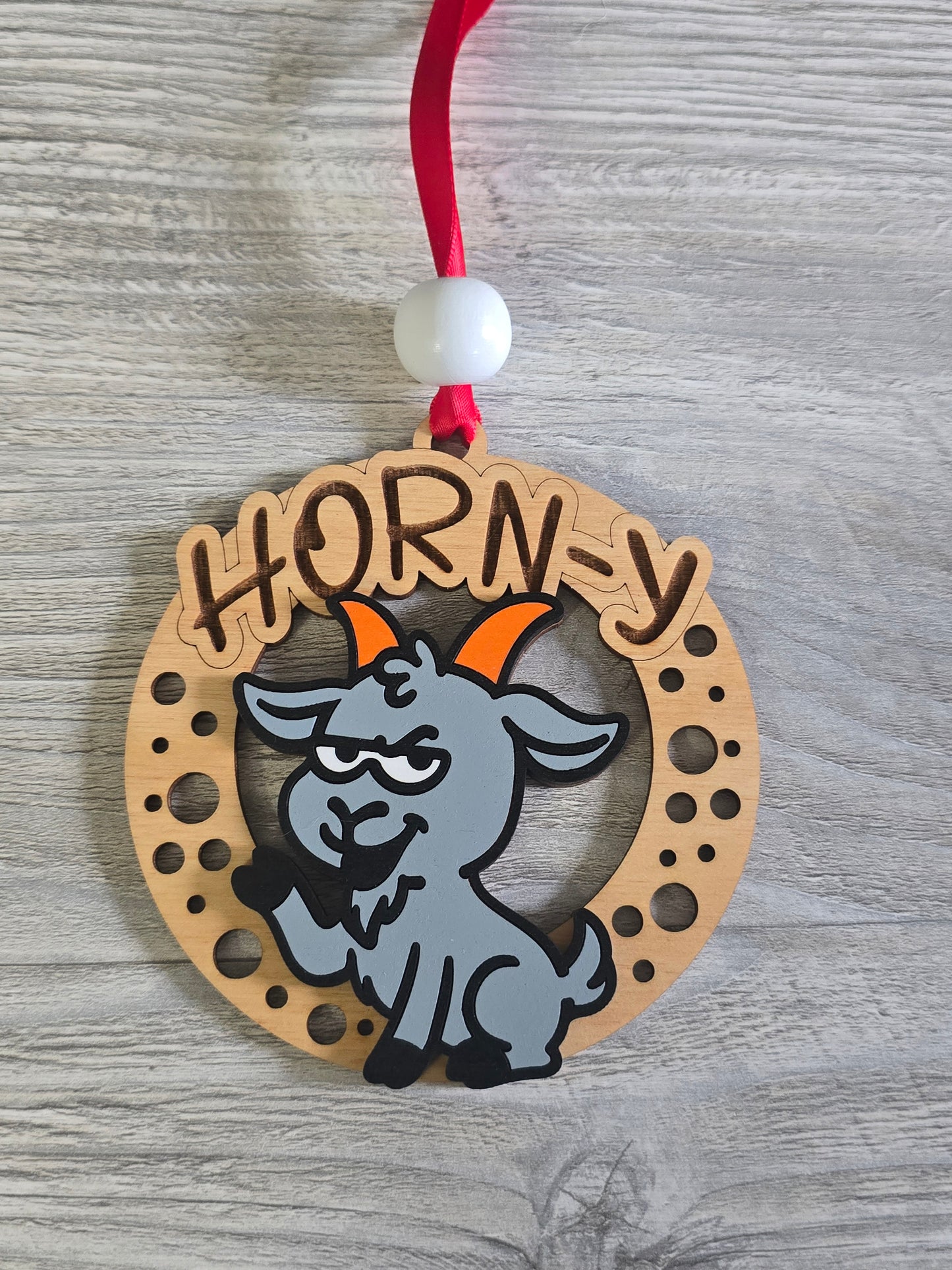 Cheeky F-CAW-F Christmas Ornament