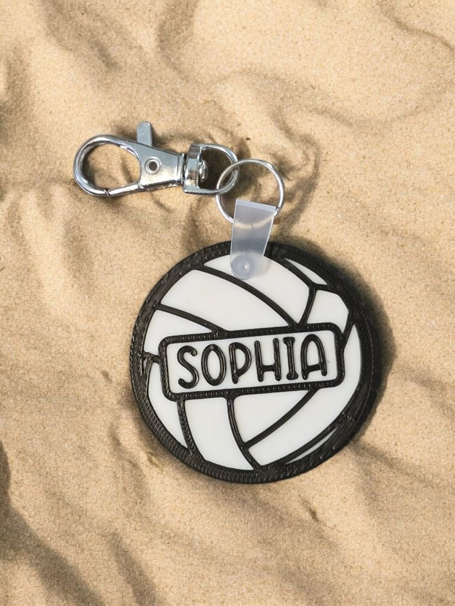 3D printed plastic sport keychains Personalized with name coach bag tag