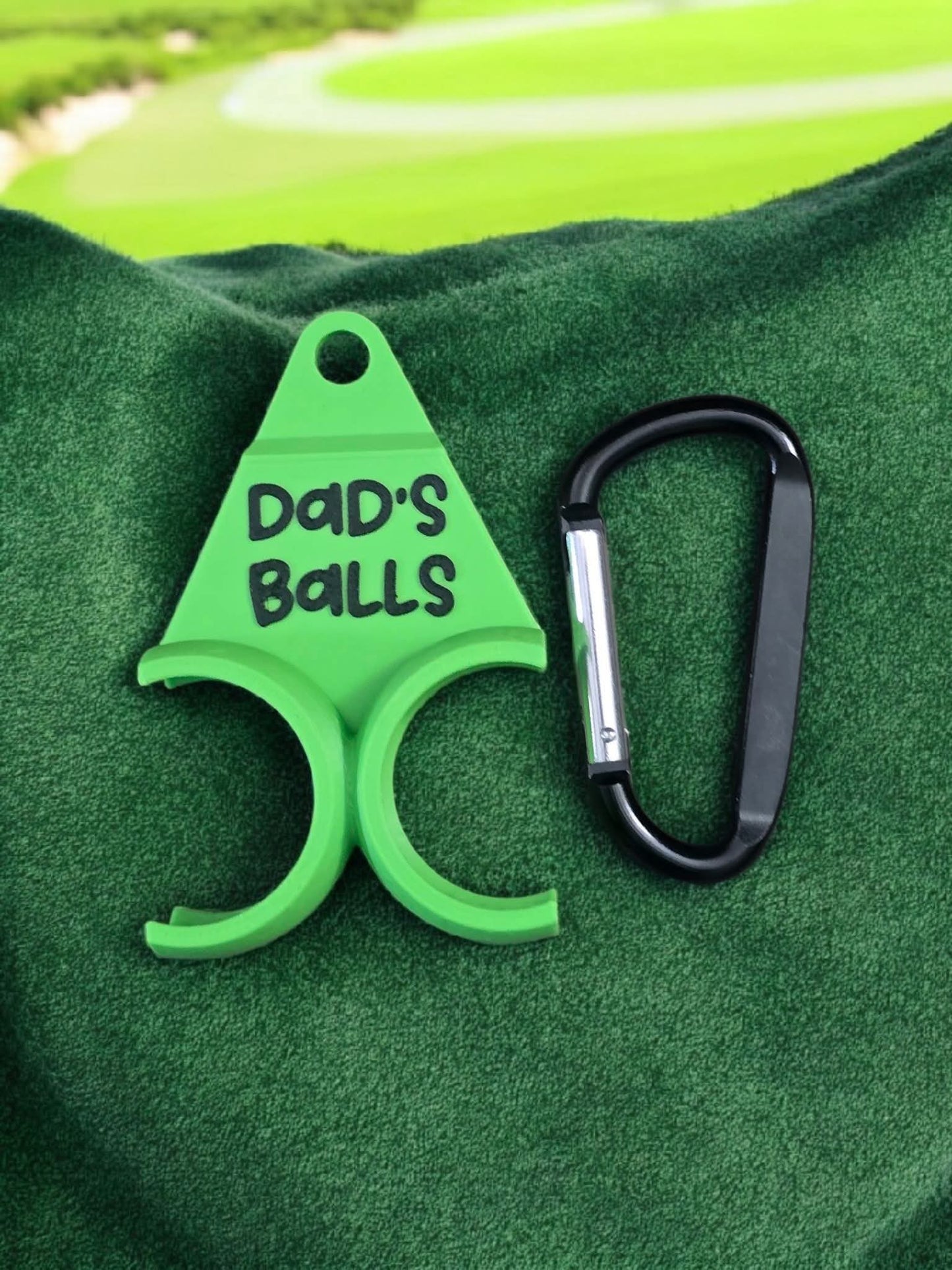 3D printed Dad's Balls golf ball holder personalized