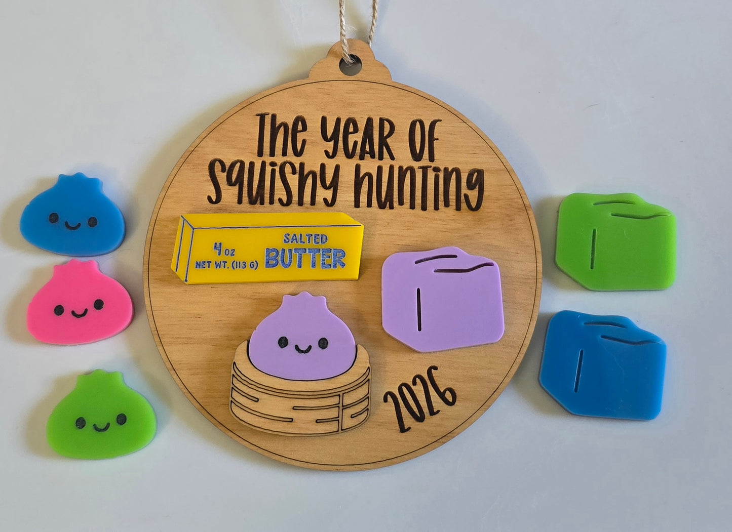 The year of squishies 2026 Christmas Ornaments