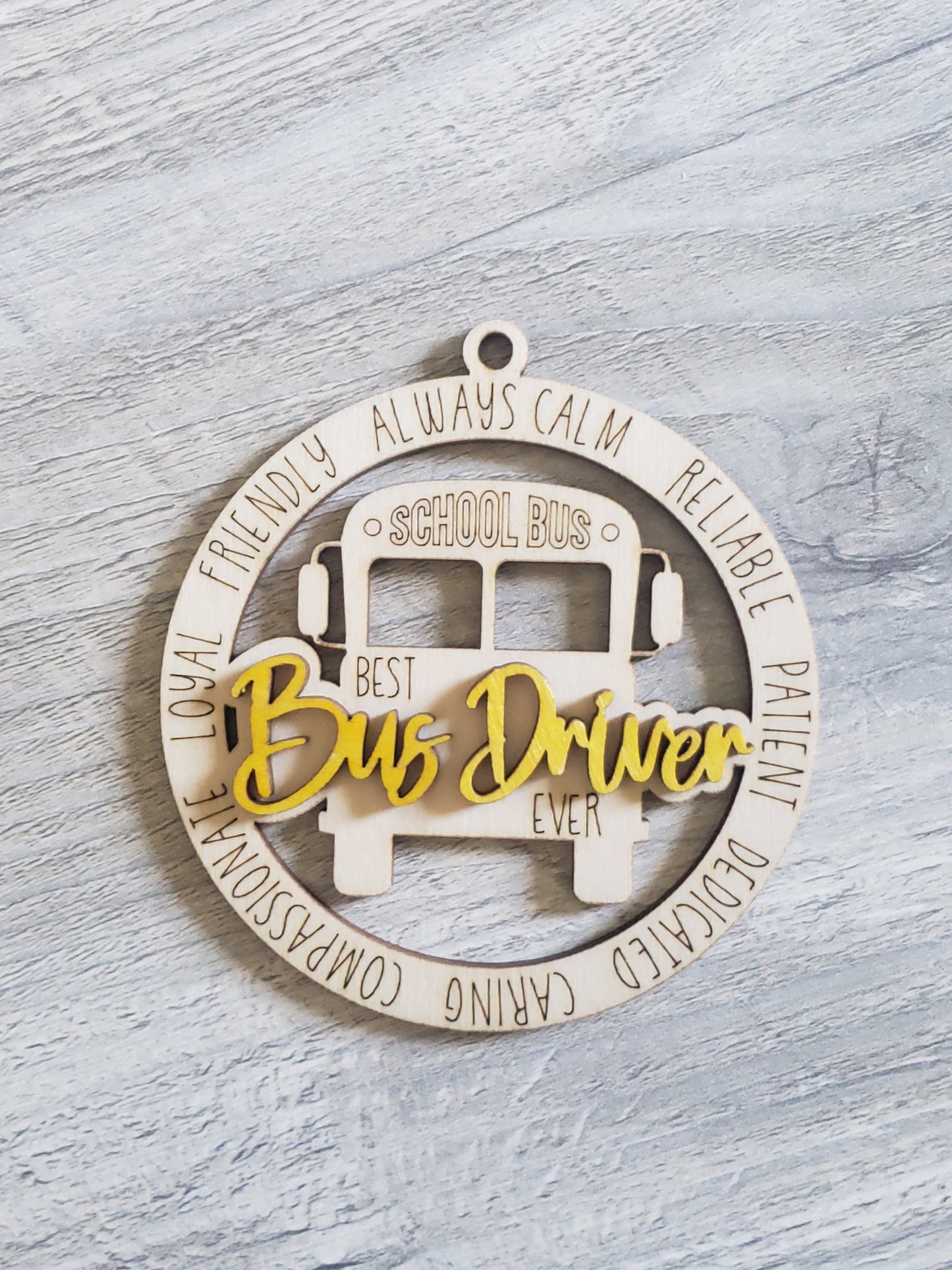 Teacher Bus Driver Principal Para APRN Nurse LPN CNA Childcare Provider Christmas Ornament