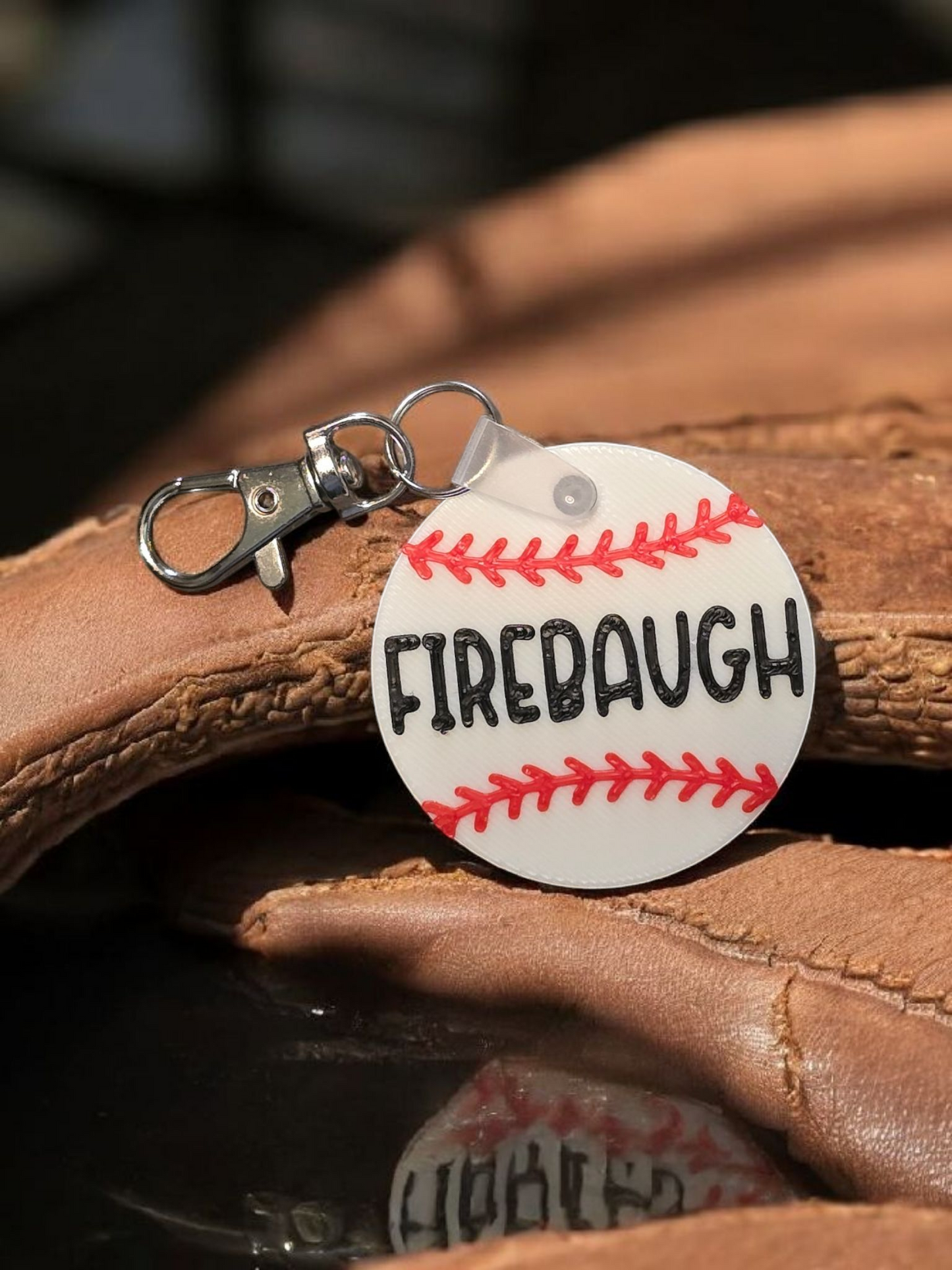 3D printed plastic sport keychains Personalized with name coach bag tag