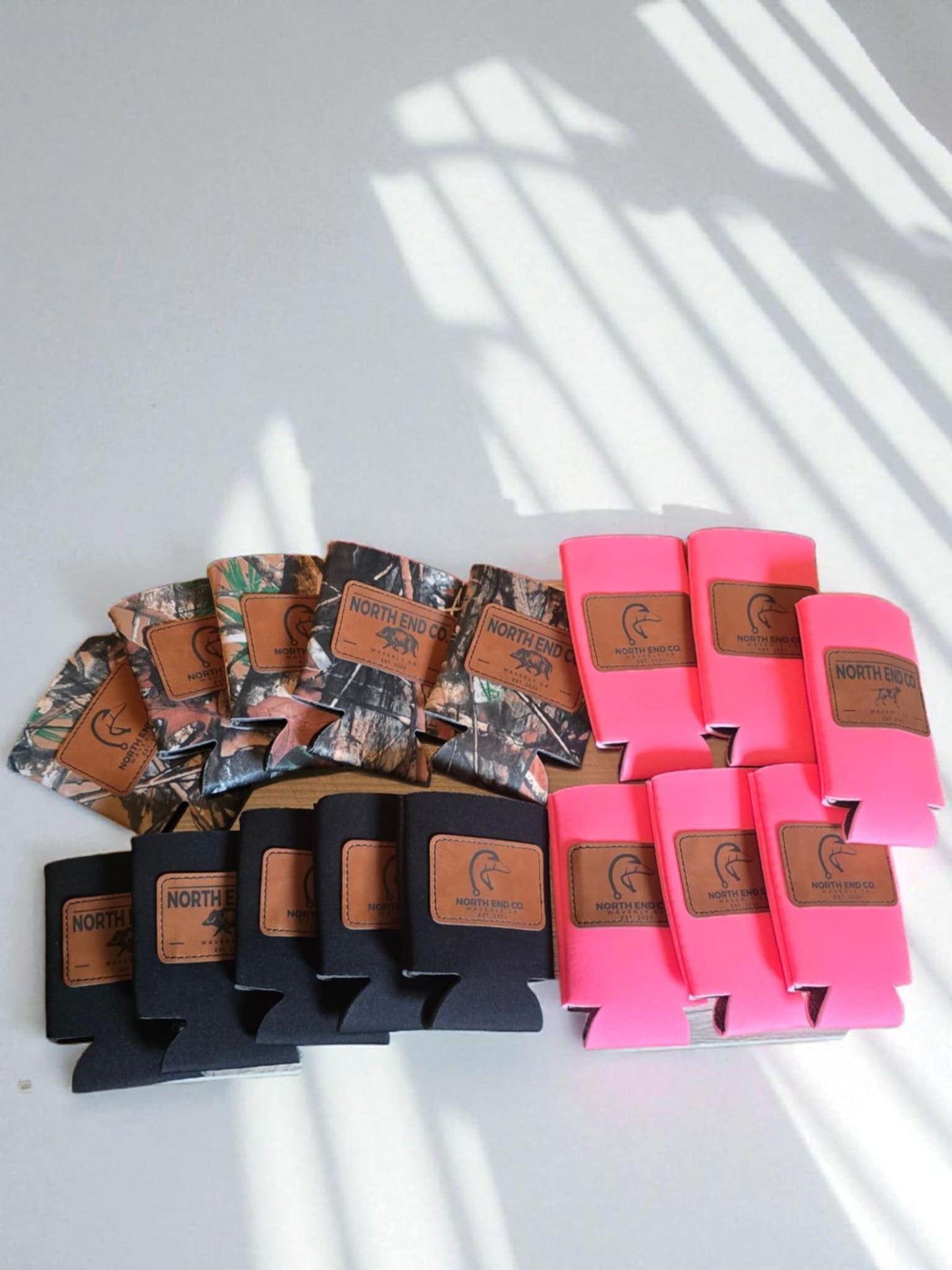 Soft sided koozie with patch personalized