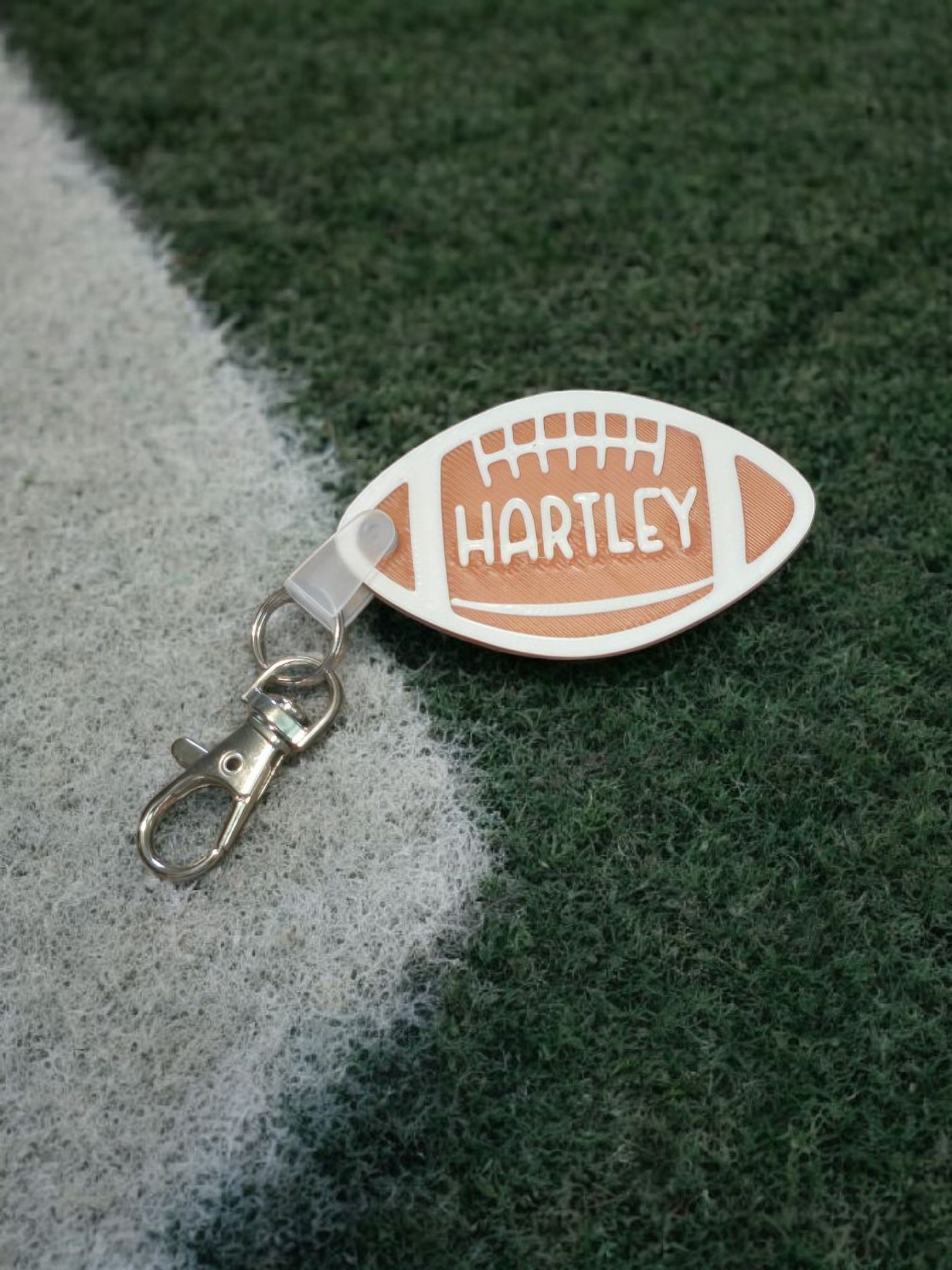 3D printed plastic sport keychains Personalized with name coach bag tag