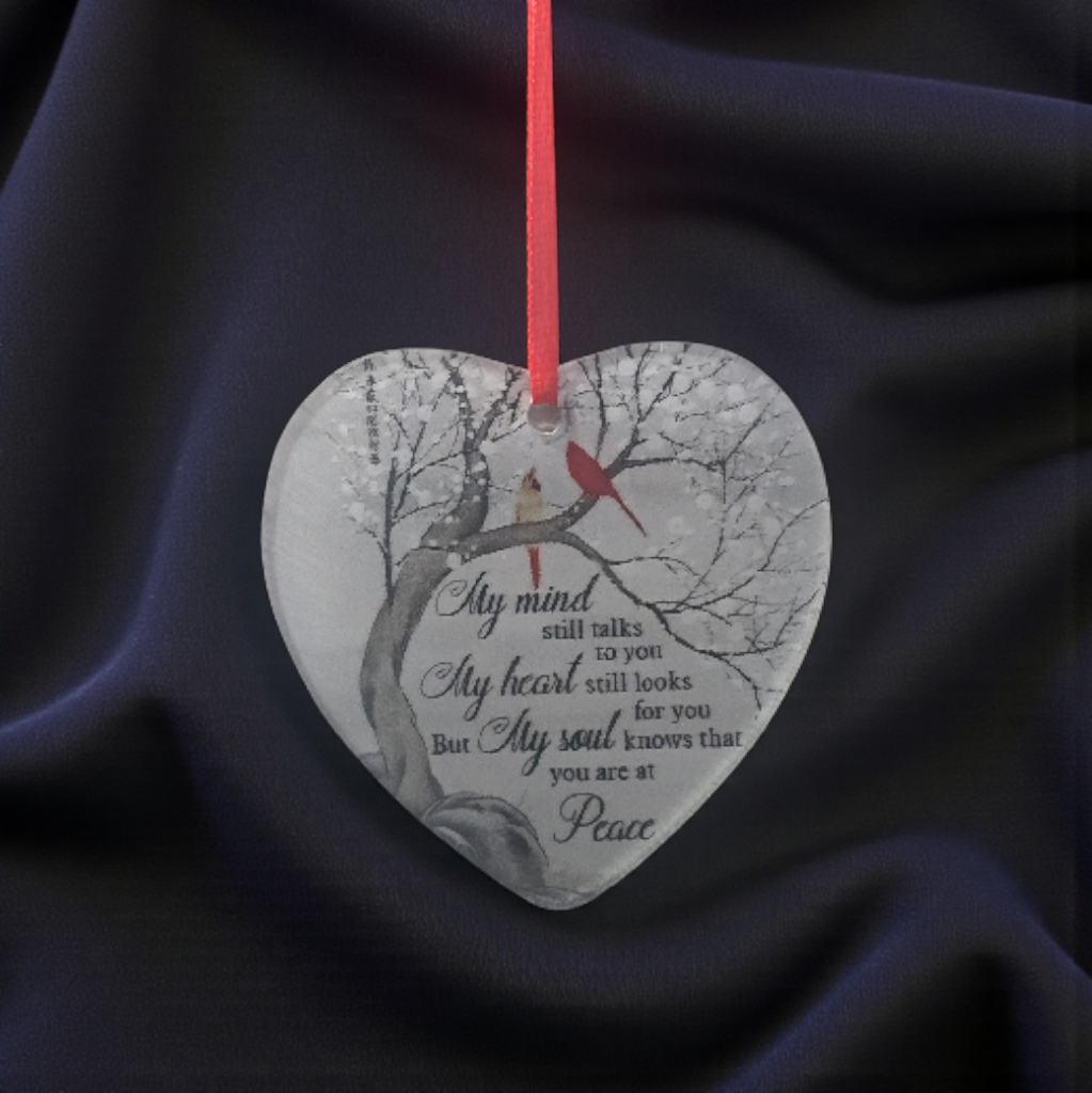 My mind still talks to you Christmas Ornament